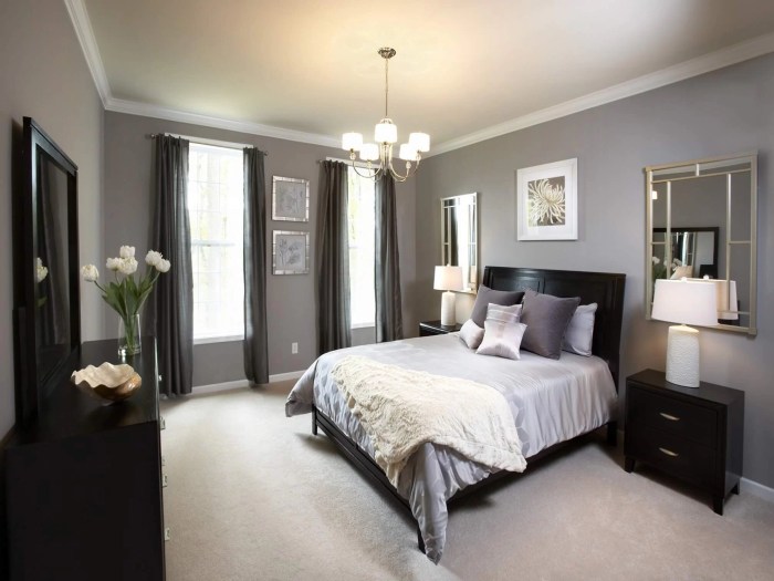 How to decorate a bedroom with gray walls