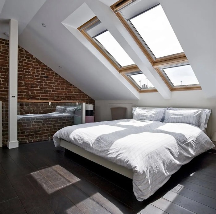 How to decorate a loft bedroom