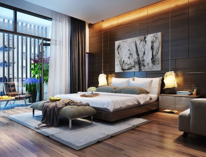 How to decorate a modern bedroom