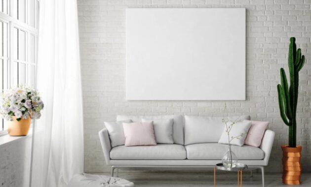 Decorate a Large Empty Living Room Wall