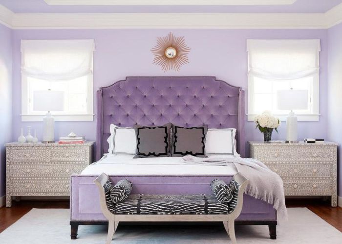 Purple bedroom dark gray grey walls ideas bedrooms rooms two diy wall 1000 colors furniture room paint color white decor