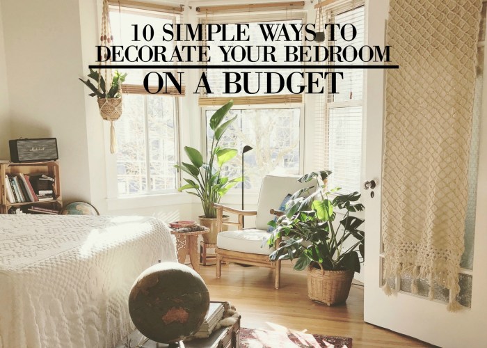 How to decorate bedroom on budget