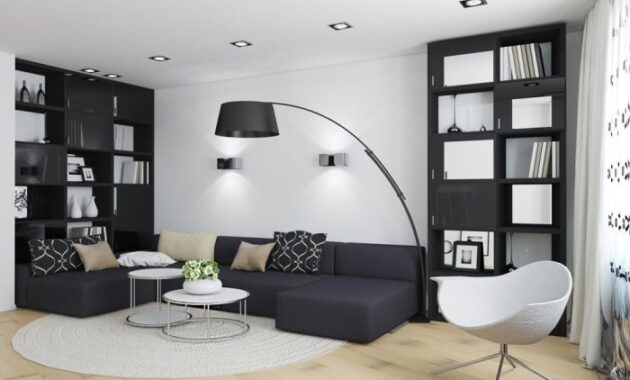 How to Decorate a Black and White Living Room