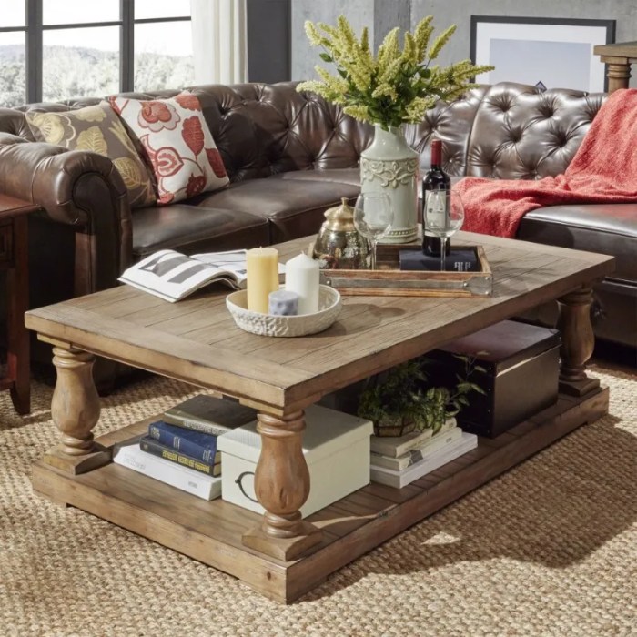 How to decorate living room table