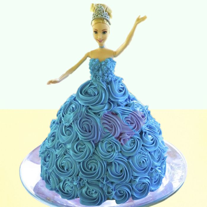 How to make barbie cake decoration