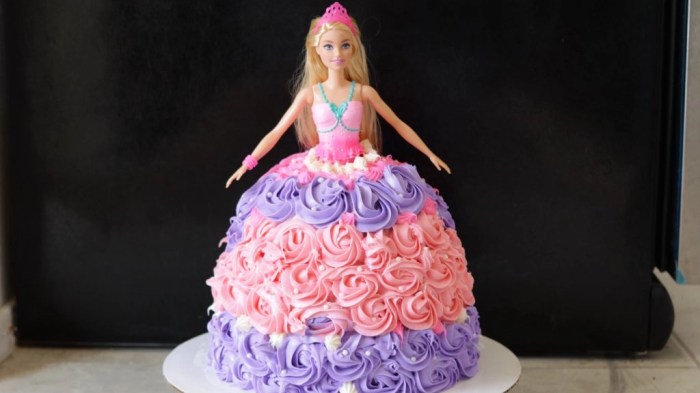 How to make barbie cake decoration