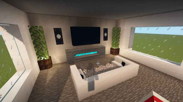 How to decorate a square room minecraft