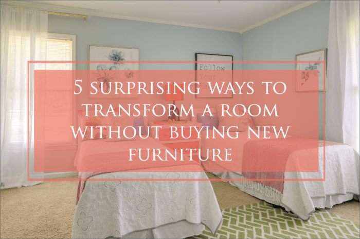 How to decorate a room without a purpose