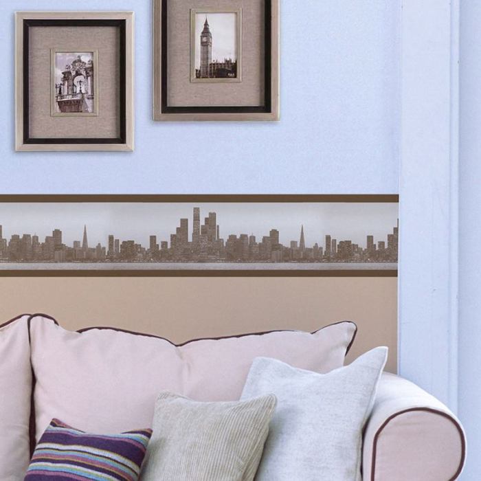 How to decorate room with border wallpaper