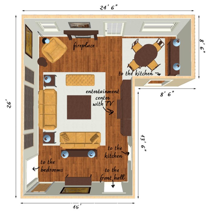 How to decorate an octagon shaped living room