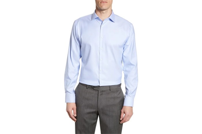 Blue dress up shirt men