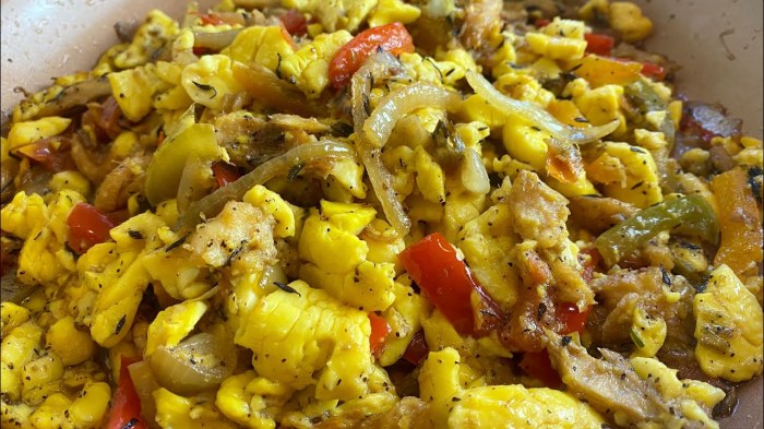 Saltfish jamaican ackee