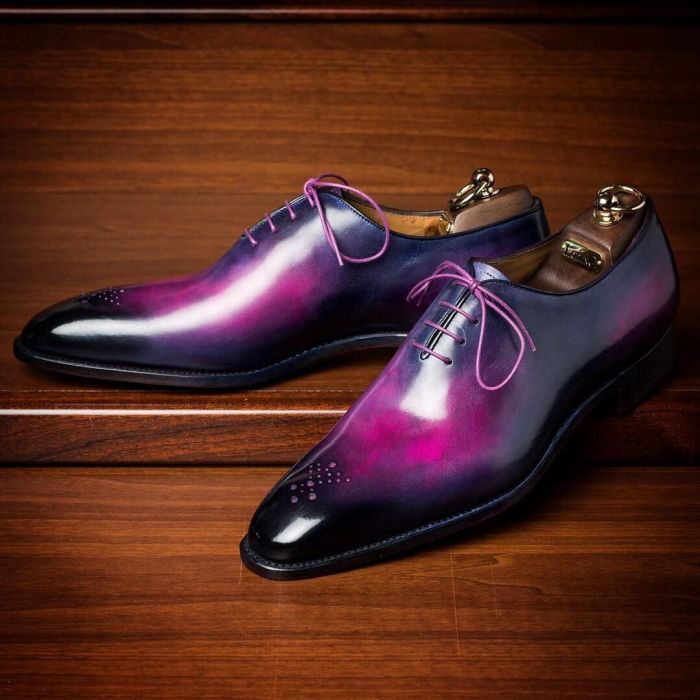 Mens purple dress shoes